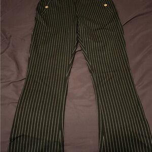 Women’s Black Pinstripe Dress Pants